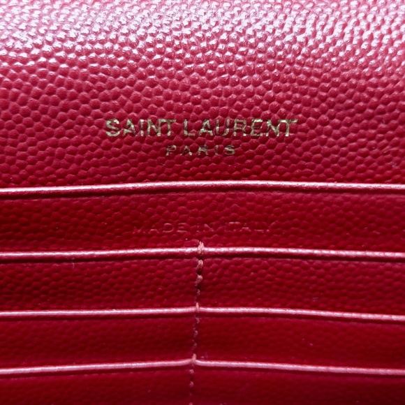SAINT LAURENT - Shoulder Bag Red Leather R1.097 - Picture 5 of 7
